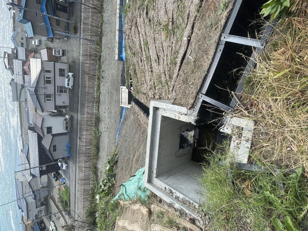 北海道様似郡様似町・災害関連緊急治山工事　#U字溝2